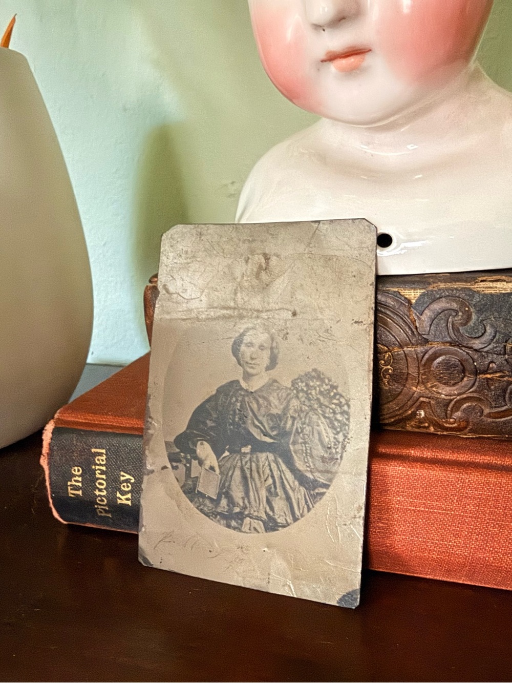 Antique Civil War Era Tintype Woman